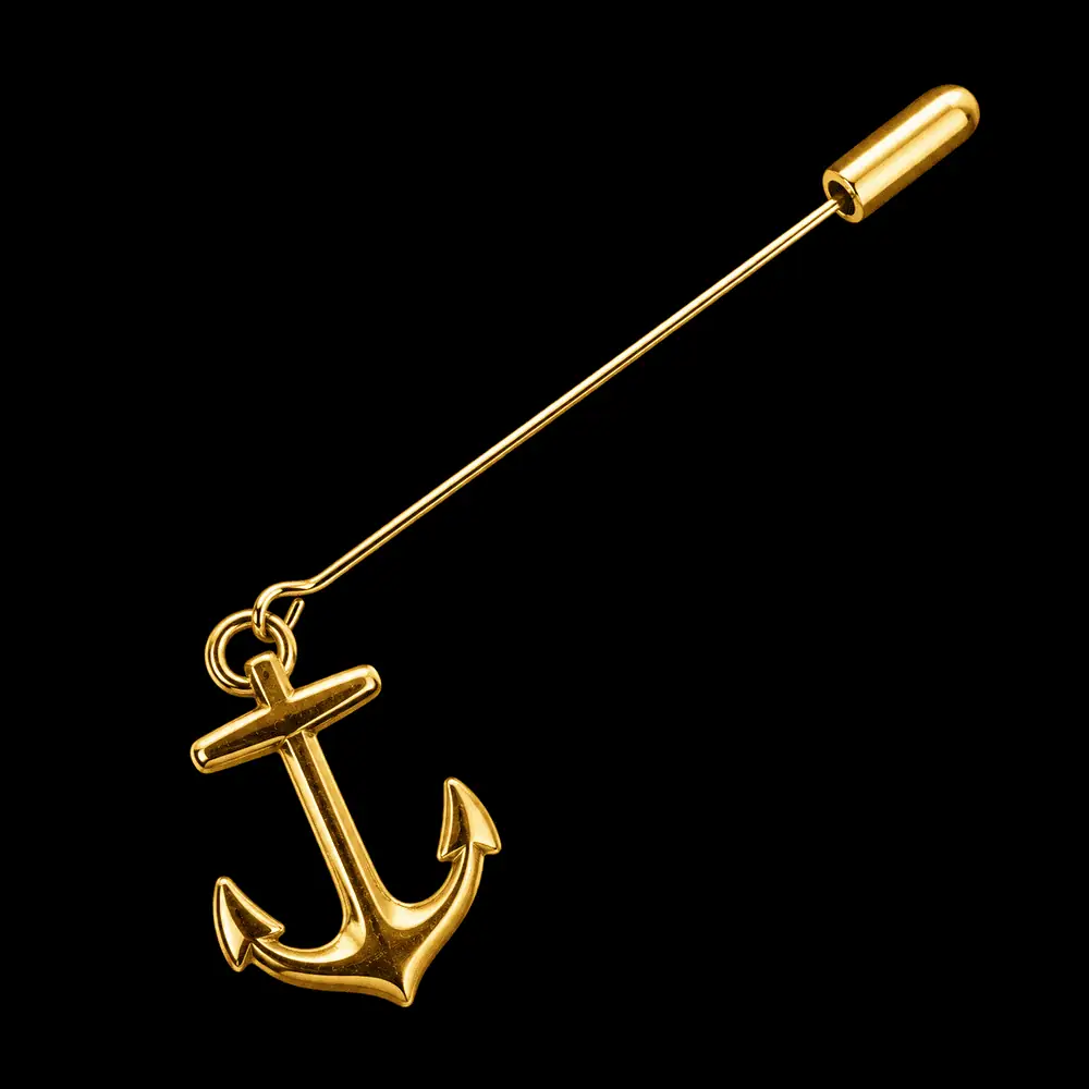 Golden Needle London Anchor Pin