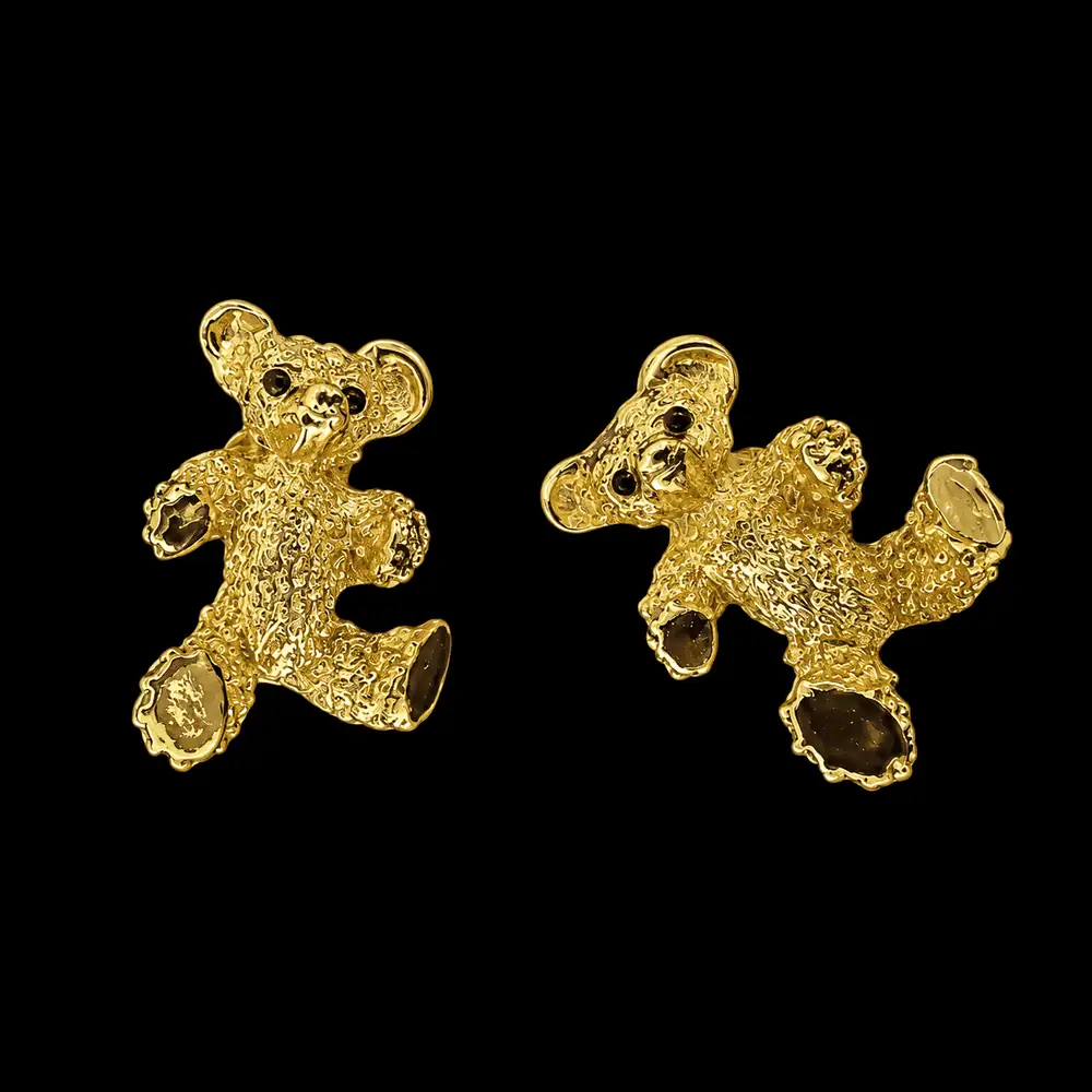 Golden Needle London Gold Bear Charms
