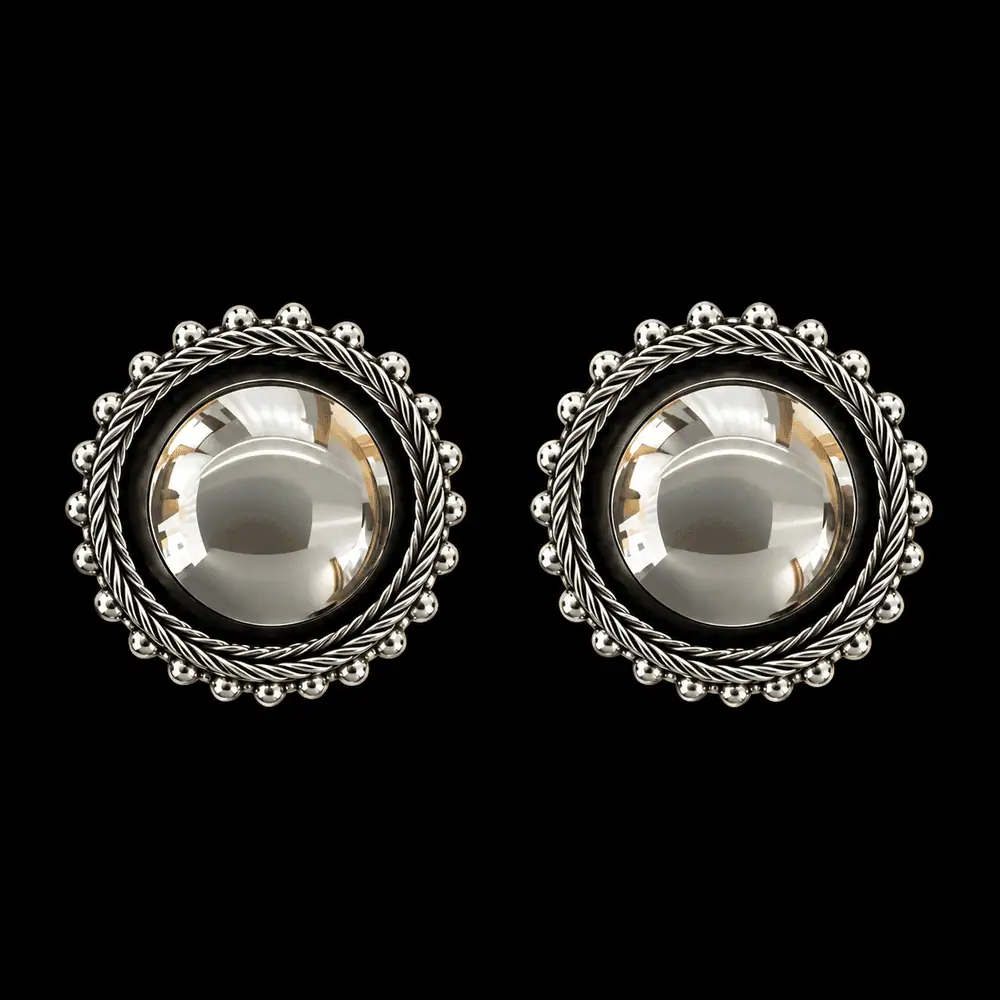 Golden Needle London Silver Earrings